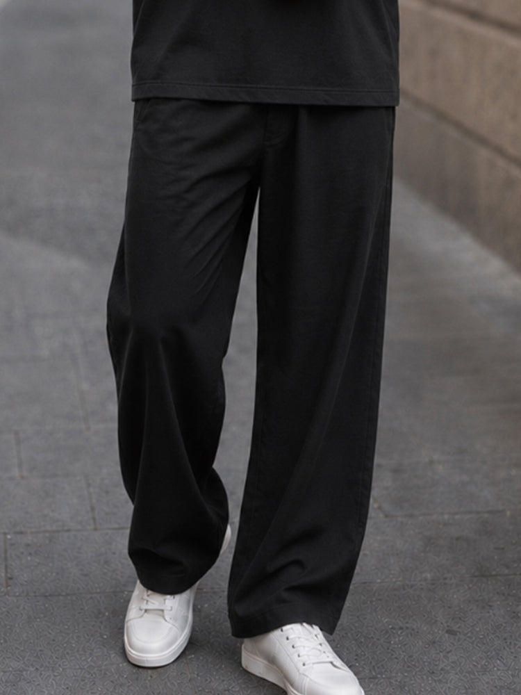 Casual Loose Color Block T-shirt Pants Set
