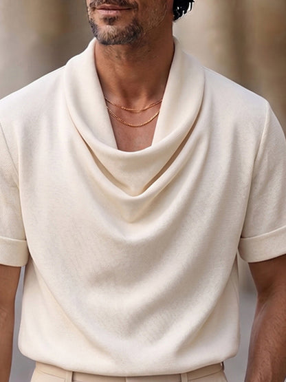 Effortless Stylish Cowl Neck T-Shirt
