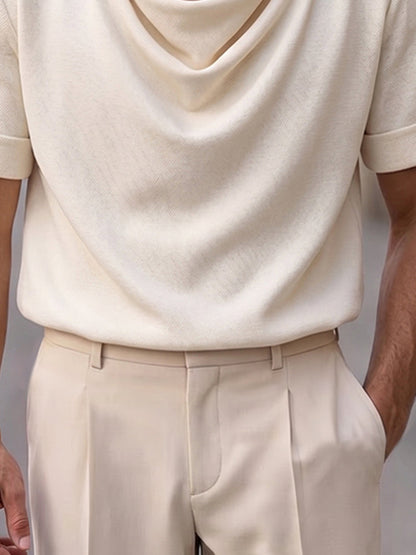 Effortless Stylish Cowl Neck T-Shirt
