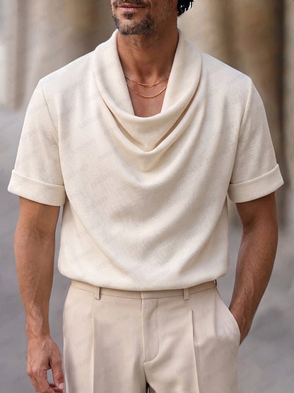 Effortless Stylish Cowl Neck T-Shirt