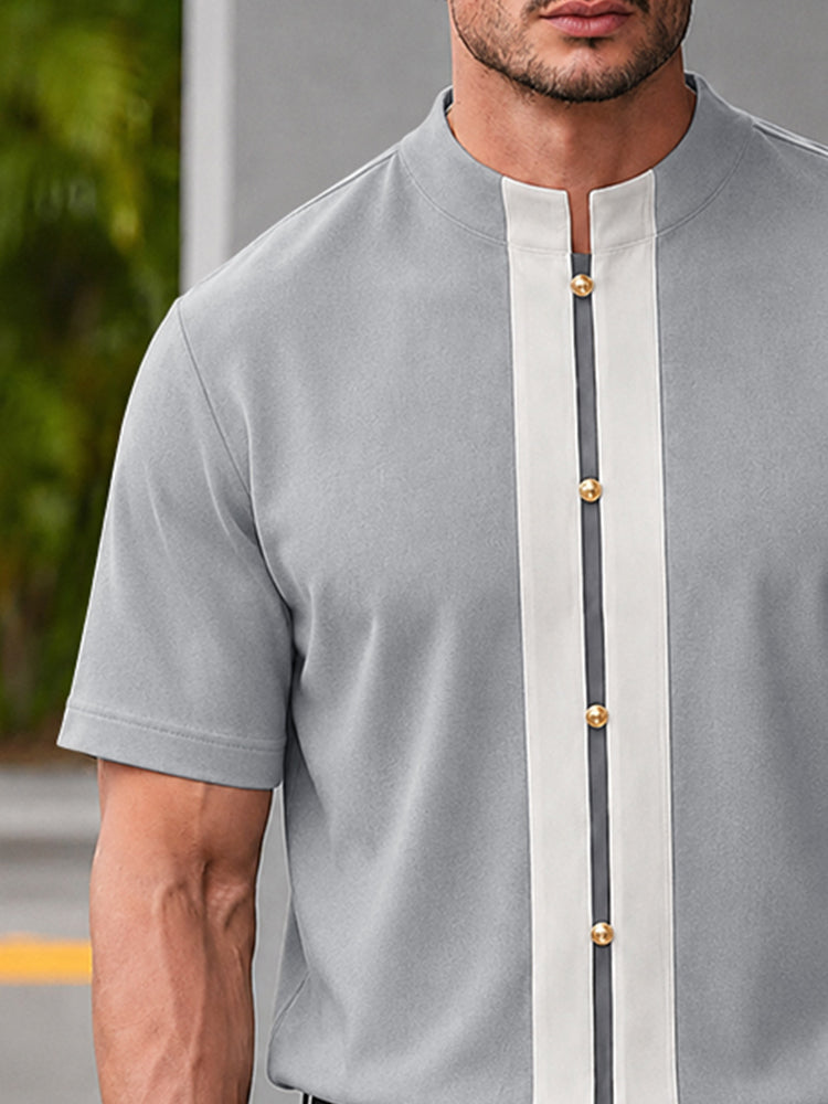 Smart Casual Buttons Decor Pullover Top