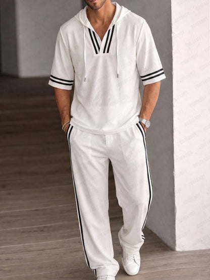 Athleisure Breathable Micro-Mesh Hoodie Set