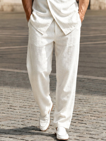 Casual Button Design 100% Cotton Shirt Set
