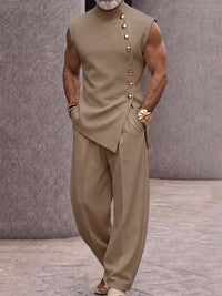 Khaki-Sleeveless