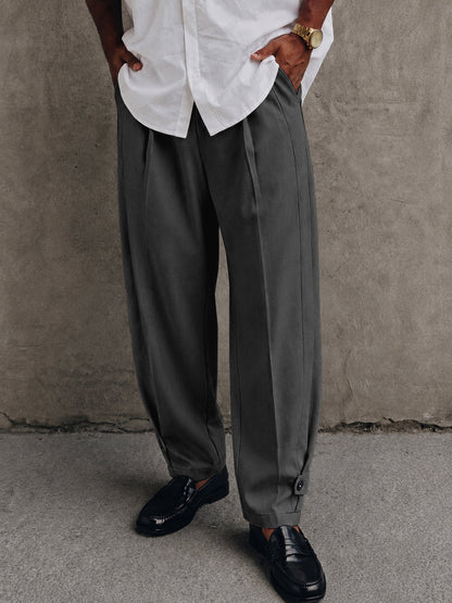 Modern Smart Casual Pleated Harem Pants