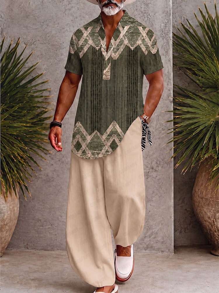 Fashion Comfort Printed Loose Fit Matching Set