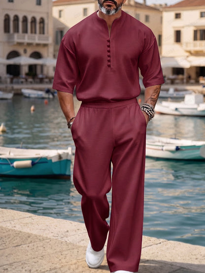 Clean-Cut Urban Leisure Matching Set