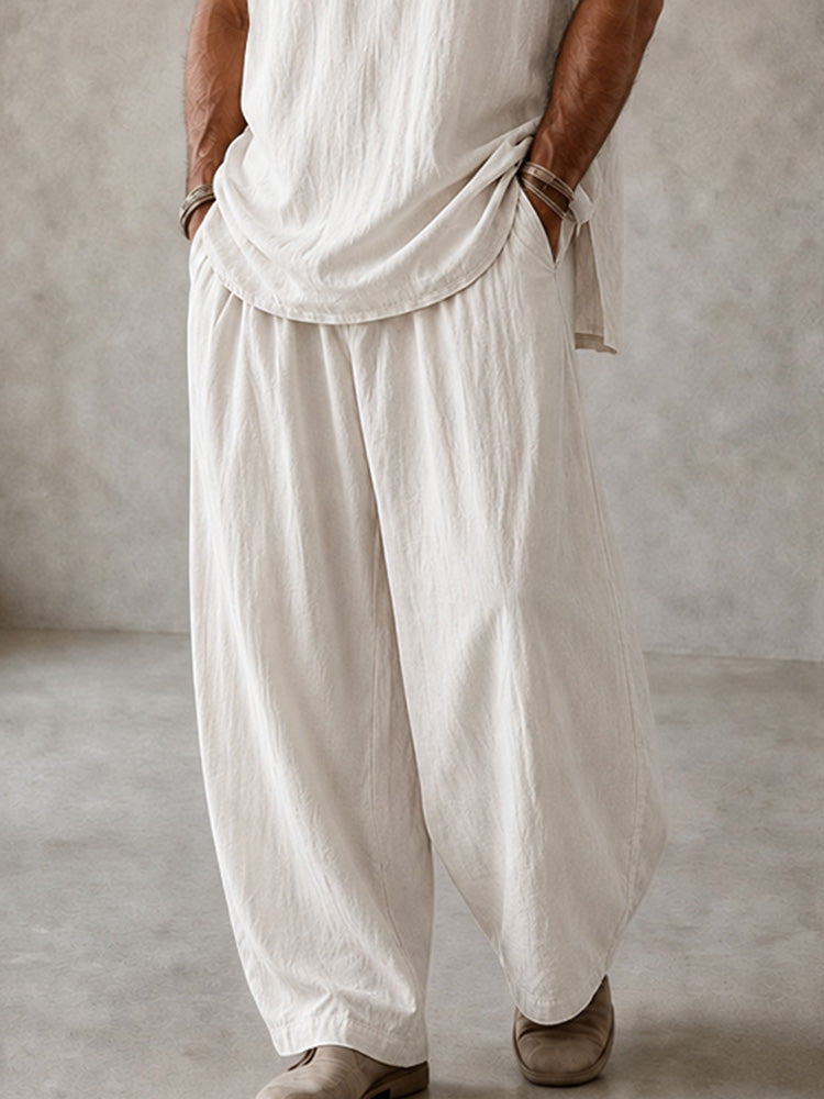 Casual Relaxed Fit 100% Cotton Matching Set