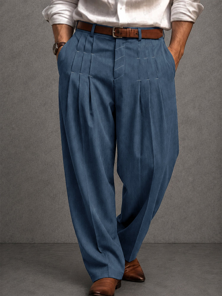 Smart Casual Designer Pleated Pants