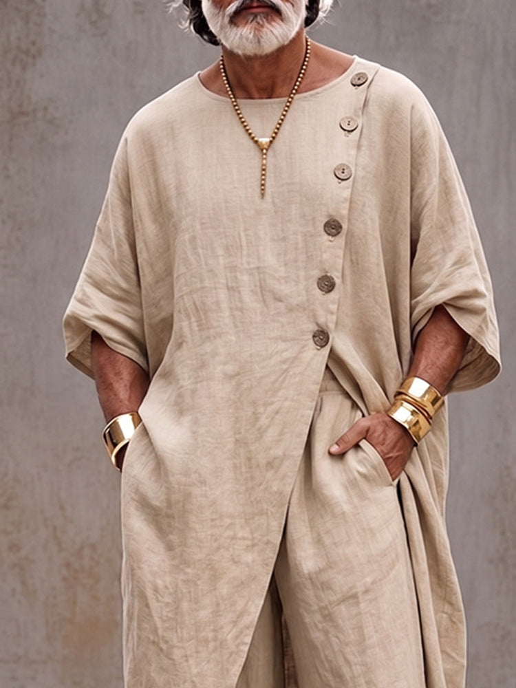 Boho Artistic Cotton Loose Fit Matching Set
