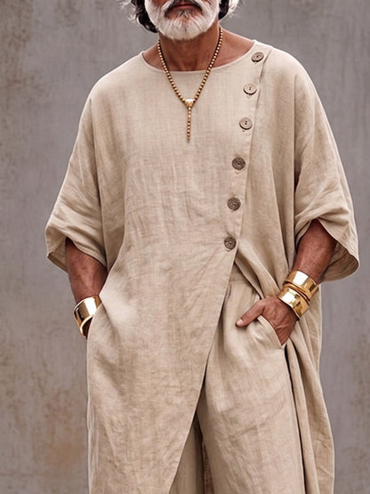 Boho Artistic Cotton Loose Fit Matching Set