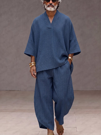 Relaxed Modern Fit Pinstripe Matching Set