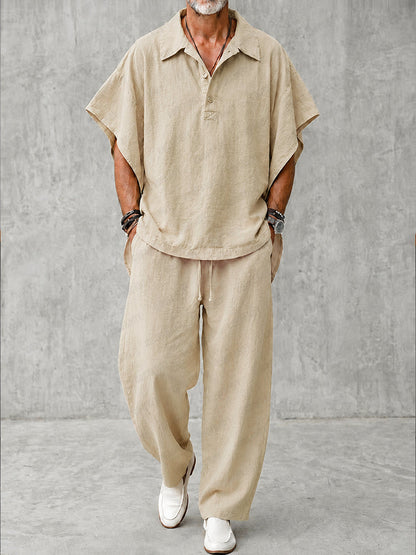 Effortless 100% Cotton Batwing Sleeve Matching Set