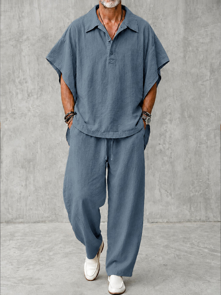 Effortless 100% Cotton Batwing Sleeve Matching Set