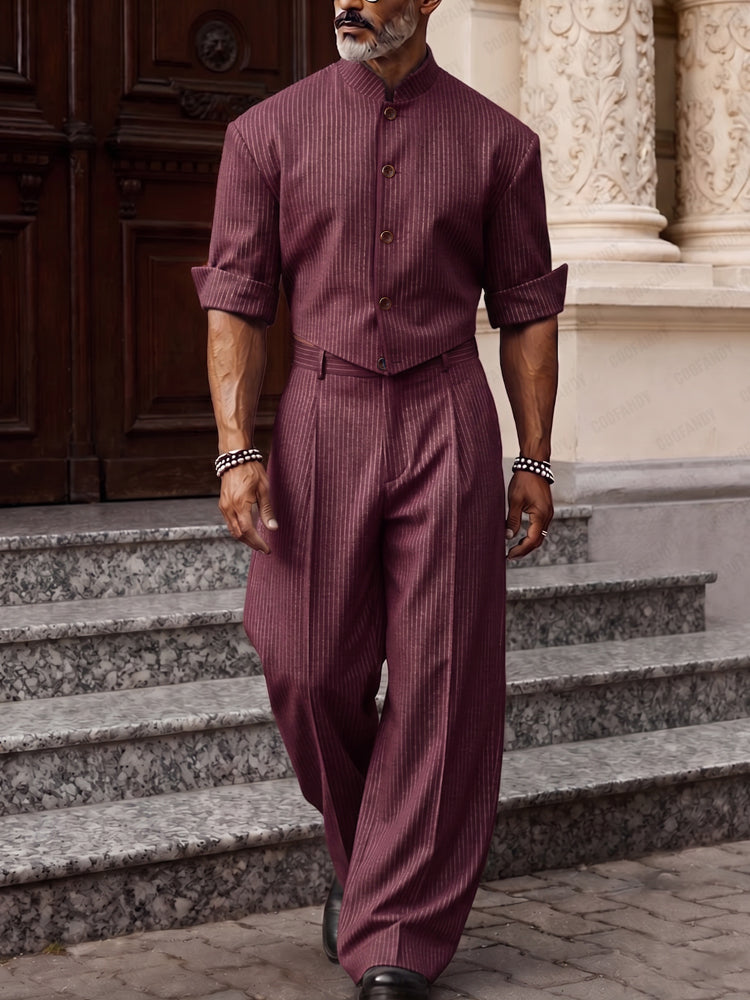 Smart Casual Designer Pinstripe Co-ord Set