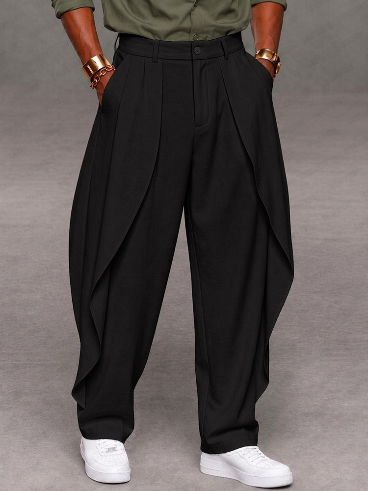 Designer Draped Curved Panel Design Pants