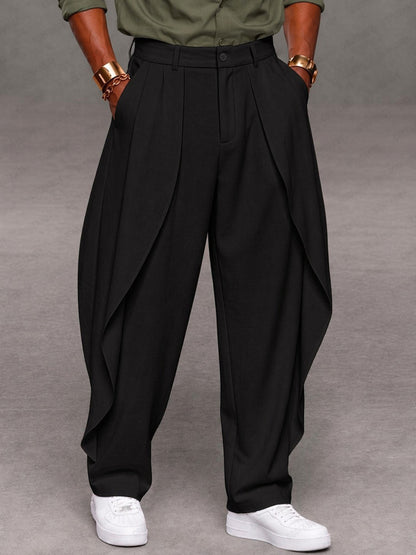 Designer Draped Curved Panel Design Pants