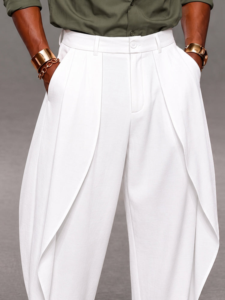 Designer Draped Curved Panel Design Pants