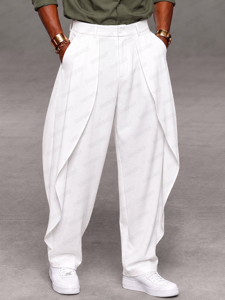 Designer Draped Curved Panel Design Pants