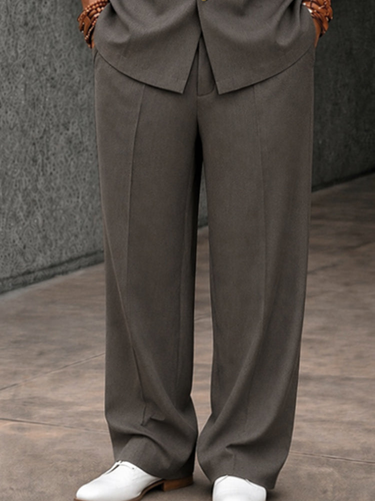 Smart Casual Houndstooth Splicing Matching Set