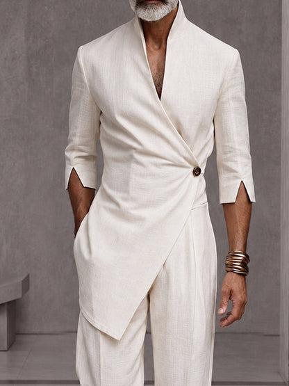Sophisticated Urban Waist-Defined 2-Piece Set