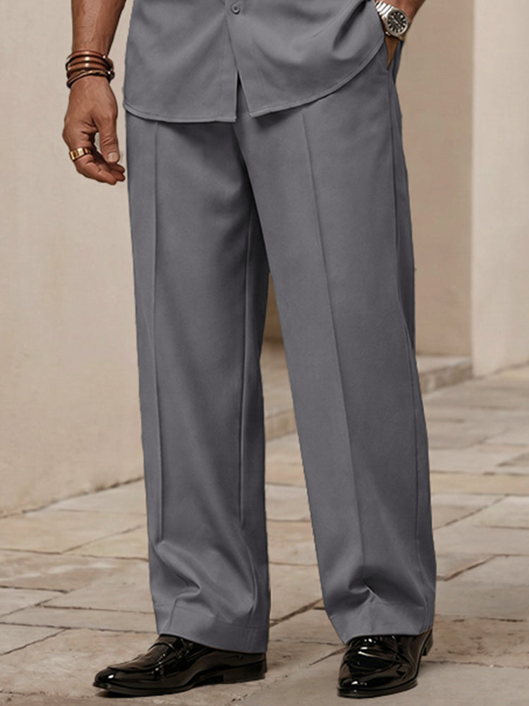 Utility Pocket Design Shirt Pants Set