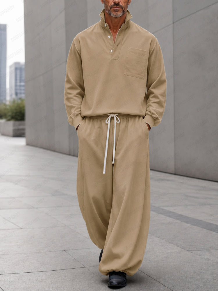 Minimalist Resort Relaxed Fit Matching Set