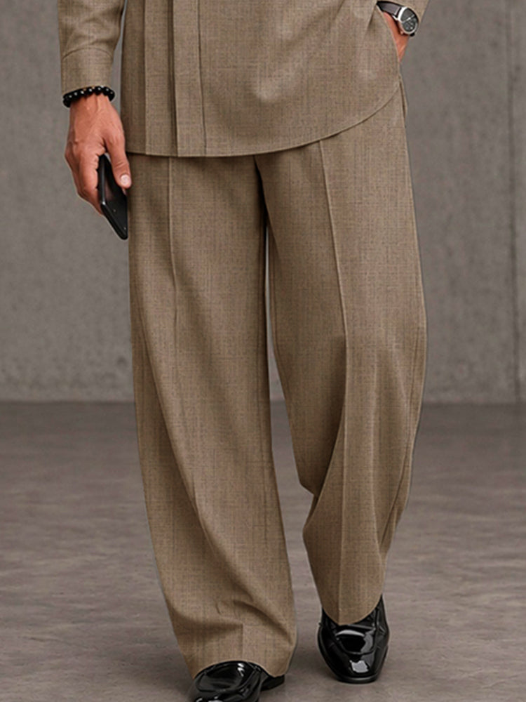 Modern Breathable Pleated Design 2-Piece Set