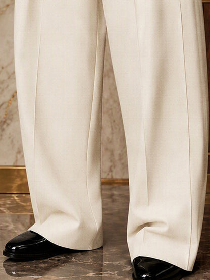 Smart Casual Statement Button Accents Pants