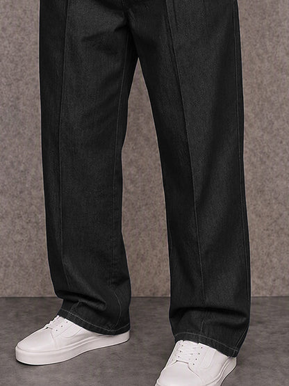 Casual Denim-Look 100% Cotton Pants