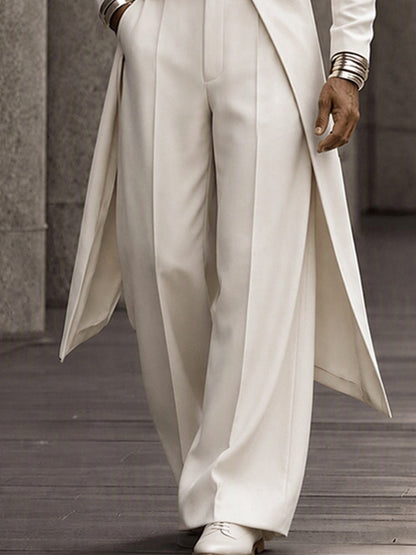 Minimalist Long Tail Mock Neck Top Pants Set