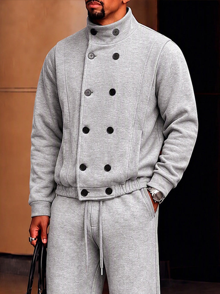 Casual Comfort Double-breasted Sports Set