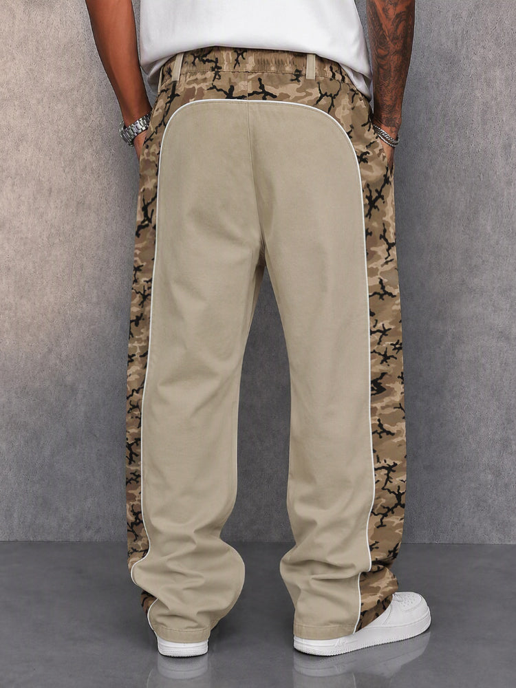 Urban Explorer Camo Patchwork Casual Pants