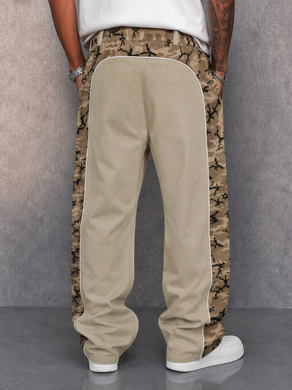Urban Explorer Camo Patchwork Casual Pants