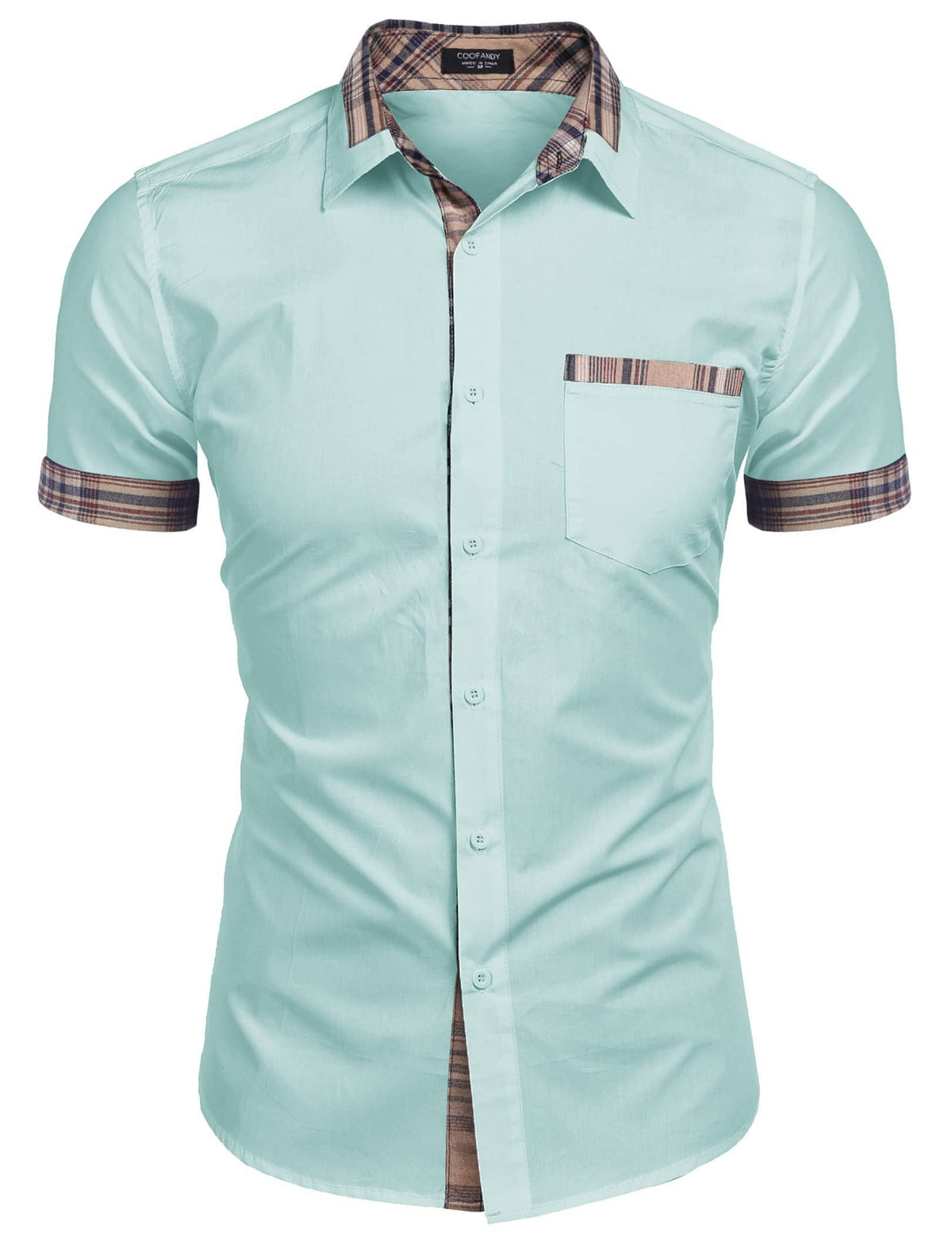 Casual Plaid Collar Linen Style Shirt (US Only)