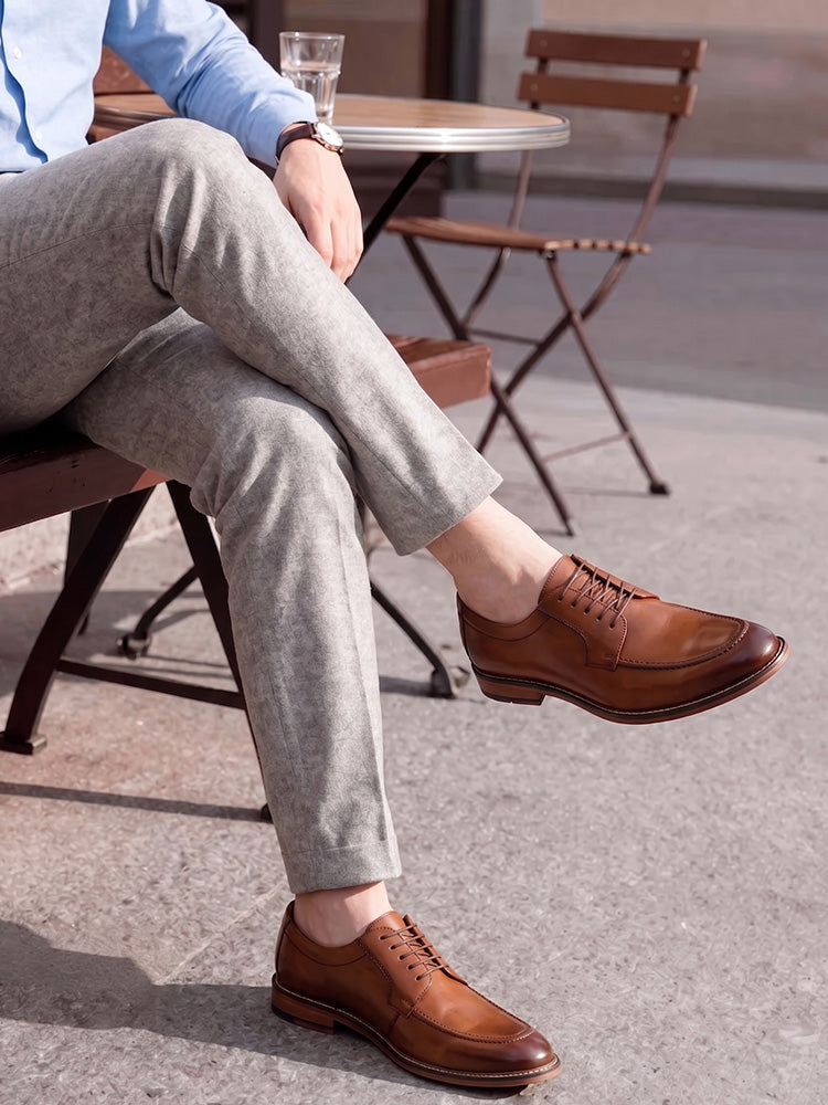Vintage Leather Derby Shoes