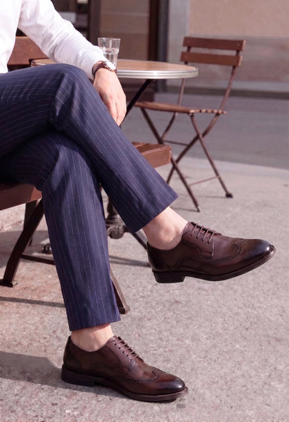 Wingtip Leather Brogue Shoes
