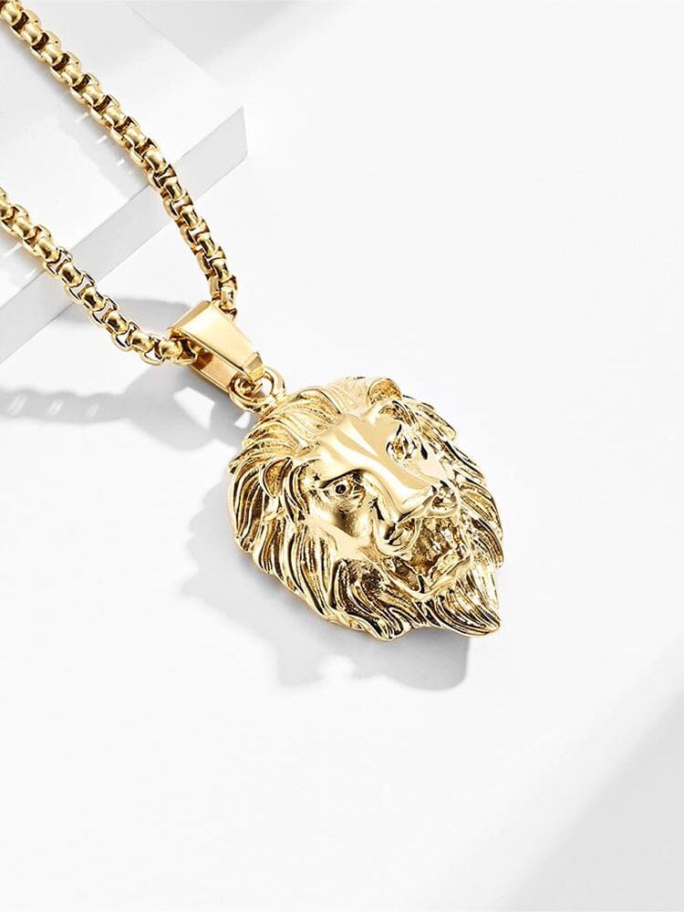 Lion Head Pendant Necklace