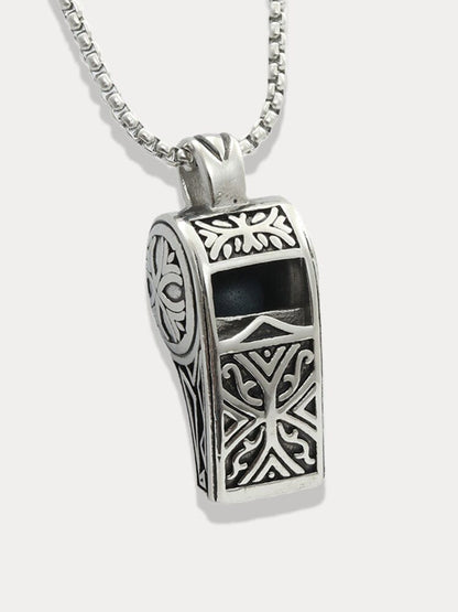 Vintage Whistles Pendant with Chain