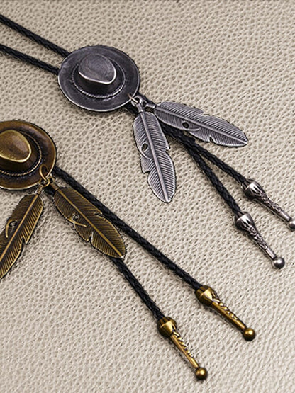 Western Cowboy Bolo Tie Necklace