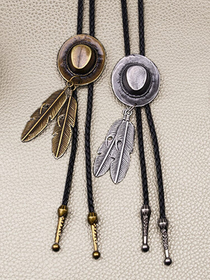 Western Cowboy Bolo Tie Necklace