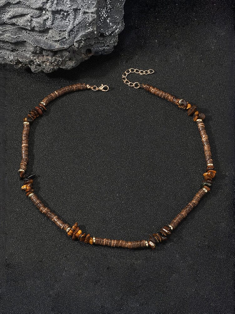 Bohemian Coconut Beaded Necklace
