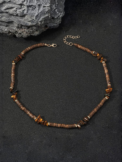 Bohemian Coconut Beaded Necklace