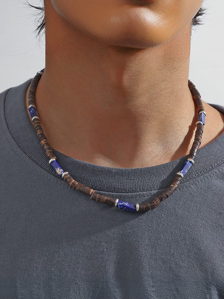 Bohemian Coconut Beaded Necklace