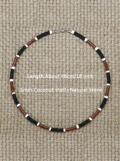 Bohemian Seashell Beaded Necklace