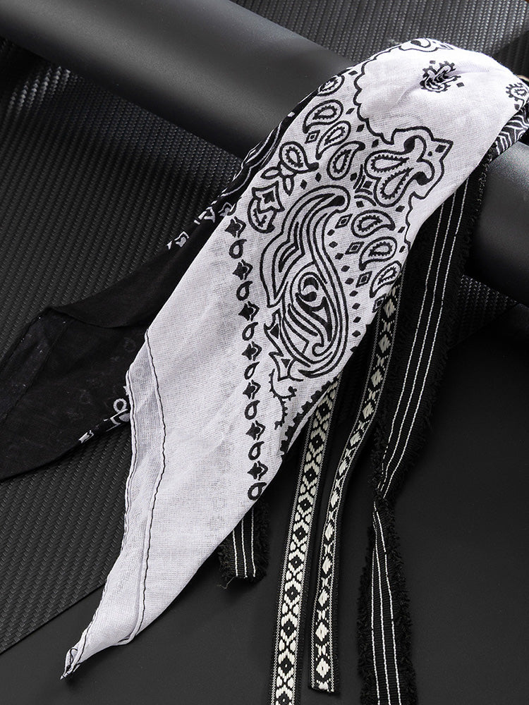 Paisley Kerchief Wallet Jeans Chain