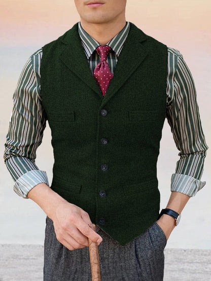 Classic Lapel Suit Vest