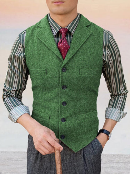 Classic Lapel Suit Vest