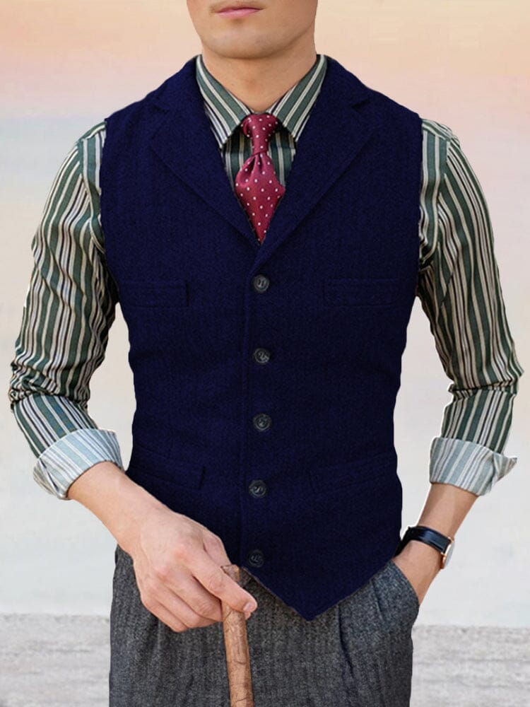 Classic Lapel Suit Vest