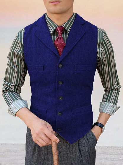 Classic Lapel Suit Vest